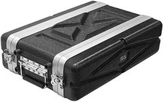 Seismic Audio - SALWR2S - Lightweight 2 Space Compact ABS Rack Case - 2U PA DJ Amp Effects Shallow Rack Case