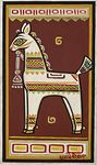 Tallenge - Jamini Roy - Horse - Medium Gallery Wrap(Canvas,12 x 24 inches, Multicolour)