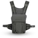 Eberlestock Recon Modular Bino Pack - Advanced Binocular Harness System with Customizable Attachments - Gray - Small