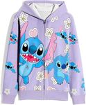 Aepotumn Hoodie Girls Kids Princess Hooded Pullover Sweatshirt Casual Coats for 7-12 Years Purple