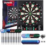 WIN.MAX Electronic Dart Board, LED Display Automatic Scoring Dartboard Sets for Adults with 12 Darts 100 Soft Tips, Dart Board Electronic Scoreboard, Power Adapter, Outdoor