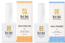 SEVEN STROKES By Bolt Bee 2pcs 15ml Nail Dehydrator and Primer, Acid Free Natural Nail Prep Dehydrate & Bond Primer Kit, Acrylic Nail Supplies Primer Nail Tech Must Haves Set