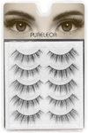 3D Faux Mink Eyelashes Natural Long Looking 5 Pairs Reusable False Lashes Soft Fluffy Full Eyes Lash