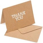 Darice A2 Sized Thank You Cards, Br