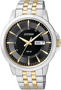 Citizen Quartz Mens Watch, Stainless Steel, Classic, Two-Tone (Model: BF2018-52E), Two-Tone, Quartz Watch