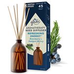 Glade Aromatherapy Reed Diffusers, Essential Oils Diffuser with Refreshing Fragrance, Refreshing Energy with Rosemary & Juniper, 80ml