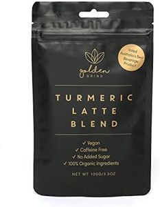 Golden Grind Turmeric Latte Blend 100g (40 serves). 100% organic, vegan, gluten free, caffeine free, no added sugar. A healthy alternative to coffee, decaf coffee, sugary chai lattes & hot chocolate