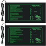 LOCONHA 2 Pack Seedling Heat Mat for Seed Starting,10" x 20.75" Waterproof Heating Pad for Indoor Plants Germination