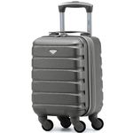 Flight Knight Ryanair Cabin Bags 40x20x25 Underseat 4 Wheel Hard Shell Suitcase Hand Luggage Bag Over 100 Airlines- British Airways Ryanair & easyJet Approved Carry-Ons Small Suitcase