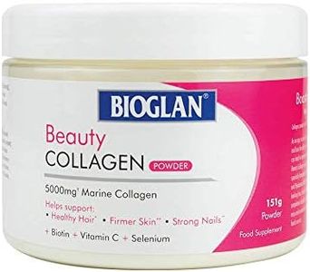 Bioglan Collagen | 5000mg Marine Collagen Powder | Helps support healthy looking SKIN, HAIR, NAILS | Biotin | Vitamin C | Selenium | Hyaluronic Acid | 151g