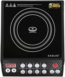 Cadlec CookFusion_5 2000W Induction Cooktop | 8 Cooking Modes, Auto Shut-Off, Over-Heat Protection, LED Display, BIS Approved, 2-Year Warranty | Black
