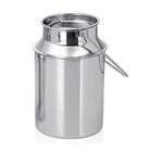 Shopsidex Stainless Steel Milk Can, Oil Can, Milk Barni, Ghee Storage Can, Silver Stainless Steel Milk Storage Can with Lid (1 Liter)