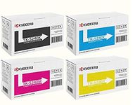 Pack of 4 Kyocera TK-5240 Original Printer Cartridges - Ecosys M5526cdn M5526cdw P5026cdn P5026cdw - Including Tonerliga Touchpen Ballpoint Pen