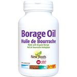 New Roots Herbal - Borage Oil, 60 Softgels - Made with Organic Borage - Relief for Eczema, Acne, Roughness, and Redness - Source of Essential Fatty Acids for Maintenance of Good Health