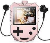 AGPTEK MP3 Player for Kids, Portable 8GB Music Player with Built-in Speaker, FM Radio, Voice Recorder, Expandable Up to 128GB, Rose Gold,K1