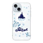 FancyCase for iPhone 15 Case (6.1inch)-Cute Castle Design with Carriage Style Cartoon Fairy Tale Pattern Flexible TPU Protective Clear Case Compatible with iPhone 15 (Castle&Carriage)