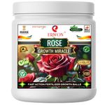 Erwon® Rose GROWTH MIRACLE Fertilizer, Fast Action Organic Granules for Rapid Growth and Heavy Flowering. (900 gm)