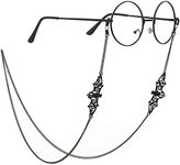 HAISENGO Black Bat Glasses Chain fo