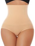 Shapewear Tummy Control Underwear Women High Waisted Body Shaper Panties Seamless Waist Trainer Shaping Panty (#03 Beige (Firm Control),XX-Large)