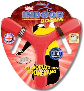 Wicked Indoor Booma - Red. The World's Best Indoor Boomerang. Special Memorang Safe Foam Boomerang for Kids & Adults to Play Safe at Home/Backyards.