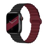 VEMIGON Silicone Magnetic Bands Compatible with Apple Watch Straps 46mm 45mm 44mm 42mm 49mm 41mm 40mm 38mm, Strong Magnetic Closure for iWatch Series 10 9 8 7 6 5 4 3 2 1 SE Ultra (Watch Not Included)