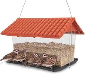 WILDLIFE FRIEND I XL Bird House for Hanging Wild Birds - Bird Feeder Weatherproof Bird Feeder Station Feed Barn