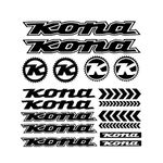 for Kona decals mountain bike frame stickers fork bmx mtb adhesive vinyl (Orange)
