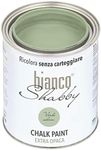bianco Shabby® Verde Salvia (Sage Green) Water-Based Chalk Paint for All Surfaces – Extra Matt Finish (1 Litre)