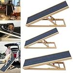 Dog Ramp Cat Ramp Dog Stairs Dog Car Ramp Boot Ramp for Pets Portable Lightweight Foldable Wooden for SUV, Truck Car Stairs Step Ladder