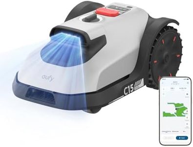 eufy C15 Mähroboter ohne Begrenzungskabel, bis 500m², TrueVision, ohne RTK, Keine Signalprobleme, Auto-Kartierung, sicher für Igel, intelligente Navigation, präzises Randmähen