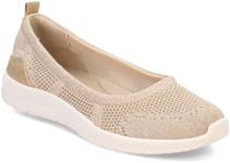 Easy Spirit Women's Glitz2 Ballet Flat, Gold, 6