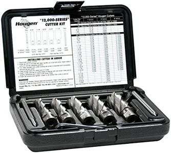 Hougen 12002 12,000 Series Annular Cutter Kit 9/16, 11/16, 13/16, 15/16, 1-1/16" 2-Inch Depth of Cut 3/4-Inch Weldon Shank for Magnetic Drills