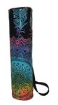 INDIAN CRAFT CASTLE Hamsa Hand Full-Zip Exercise Yoga Mat Carry Bag Gym Beach Pilates Carrier Bags Hippie Mandala Indian Cotton Bag (Multi Flower Dream catcher)