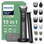Philips Multigroom 9000 Series All-in-One 19-Piece Trimmer, Shaver & Clipper + OneBlade Trimmer for Men - All-Over Grooming Set for Beard, Nose, Hair & Body, 27 Length Settings (0.2-20 mm), MG9556/15