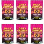 Daily Crunch Sprouted Cashews and Dehydrated nuts for a Unique Crunch, Keto Friendly, Non-GMO Zero Seed Oils, Gluten Free 4oz (6 Pack, Sichuan)