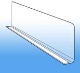 Clear Plastic Shelf Divider 3" H x 9-9/16" L with Adhesive Mount by ClipStrip | 20 mil Thick | Crystal Clear PVC Retail Shelf Separator | Item SD-3010, Pack of 50