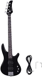 Vault PB4 Precision 4-String Bass Guitar - Black