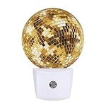 Uanvaha Golden Disco Ball Circular 