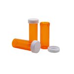 Ezy Dose Pill, Medicine, Vitamin Container & Vial, 6 Dram Storage, Child-Resistant Cap (Case of 580)