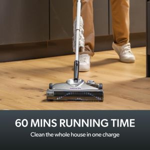 Gtech SW02 Cordless Floor Sweeper – Lithium, Lightweight, 60min Runtime