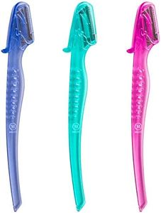 Milos Premium Eyebrow Razor for Women - Pack of 3 Facial Razor Dermaplaning Blades for Face – Facial Hair Remover