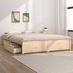 'vidaXL Bed Frame - King Size Woode