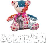 Memory Bear Template Ruler Set 10 PCS，Memory Bear Template Ruler Set Acrylic with Instructions,Memory Bear Sewing Template Ruler,Sewing Patterns for Beginners(10 in)