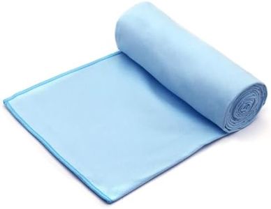 Eunzel Hot Yoga Microfiber Hand Towel Super Absorbent Sweat Towel for Hot Yoga, Pilates and Workout 16" x 26.5", Blue