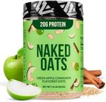 Naked Oats - Overnight Oats, 20g Grass-Fed Protein, Gluten-Free Oatmeal Instant Breakfast or Shake, High Protein Oatmeal, High Fiber Breakfast Shake, Non GMO, No Soy - 12 Servings