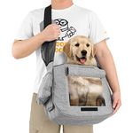 Pet Sling Carrier for Dog Cat - Fit 20 Pounds Small, Medium, Large Dog, Hand Free Carrier Bag for Daily Walk, Outdoor & Indoor Activity, Weekend Adventure