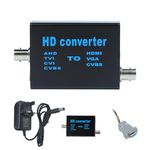 BNC to HDMI Video Signal Convertor,Audio Video Capture Converte,4-IN-1 Composite CVBS AHD TVI CVI to HDMI Video Converter Supporting BNC Cable to HDMI VGA CVBS for Camera/DVR/CCTV Security System