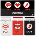 Romantic Game for Couples - Couples Gift - Perfect Date Night Ideas - Girlfriend, Boyfriend, Newlywed, Wife or Husband. 3-in-1:Talk, Flirt, Dare. Reignite and Deepen Relationship with Your Partner.