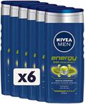 Nivea Men Energy Shower Shampoo, 6 Packs