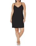 Natori womensFeathers Knit Chemise Sleeveless Nightgown - Black - XX-Large